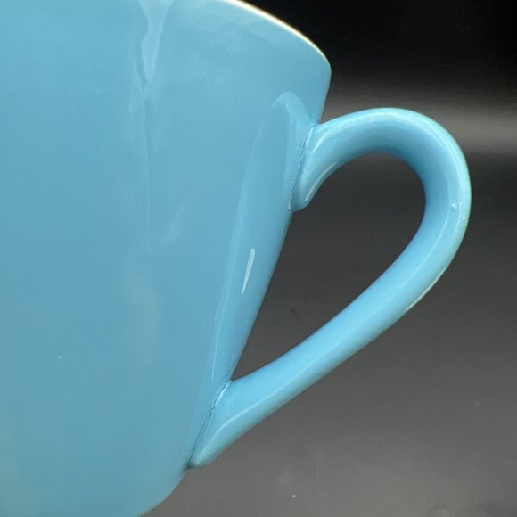 MCM 1950's Blue Heaven China Coffee /Tea Cup & Saucer 2 Sets - Picture 12 of 16